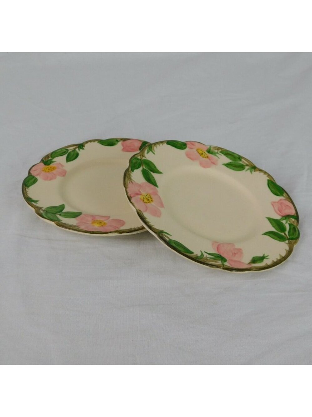 2 Franciscan Desert Rose Pottery 6-3/8" Bread & Butter Plate Hand Painted USA